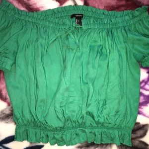cute girly green crop top